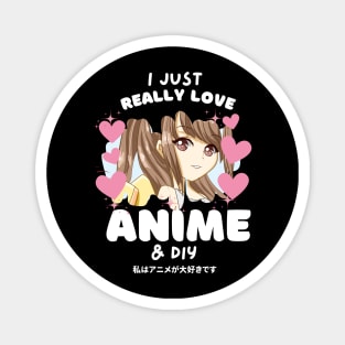 I LOVE ANIME & DIY Magnet